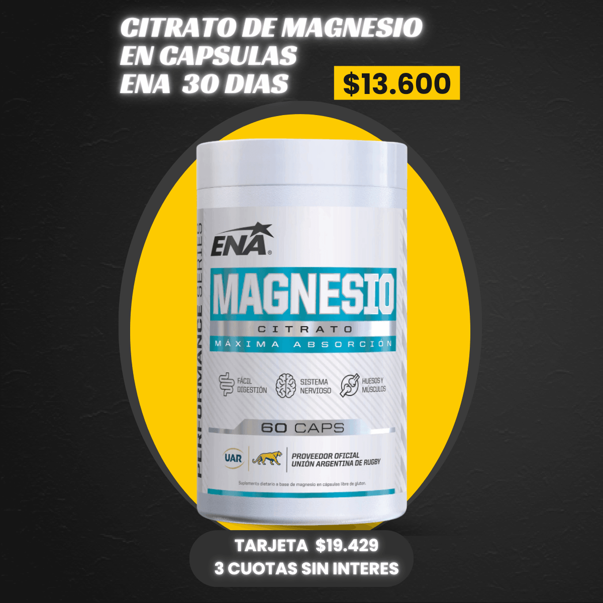 CITRATO MAGNESIO ENA 60 CAPSULAS