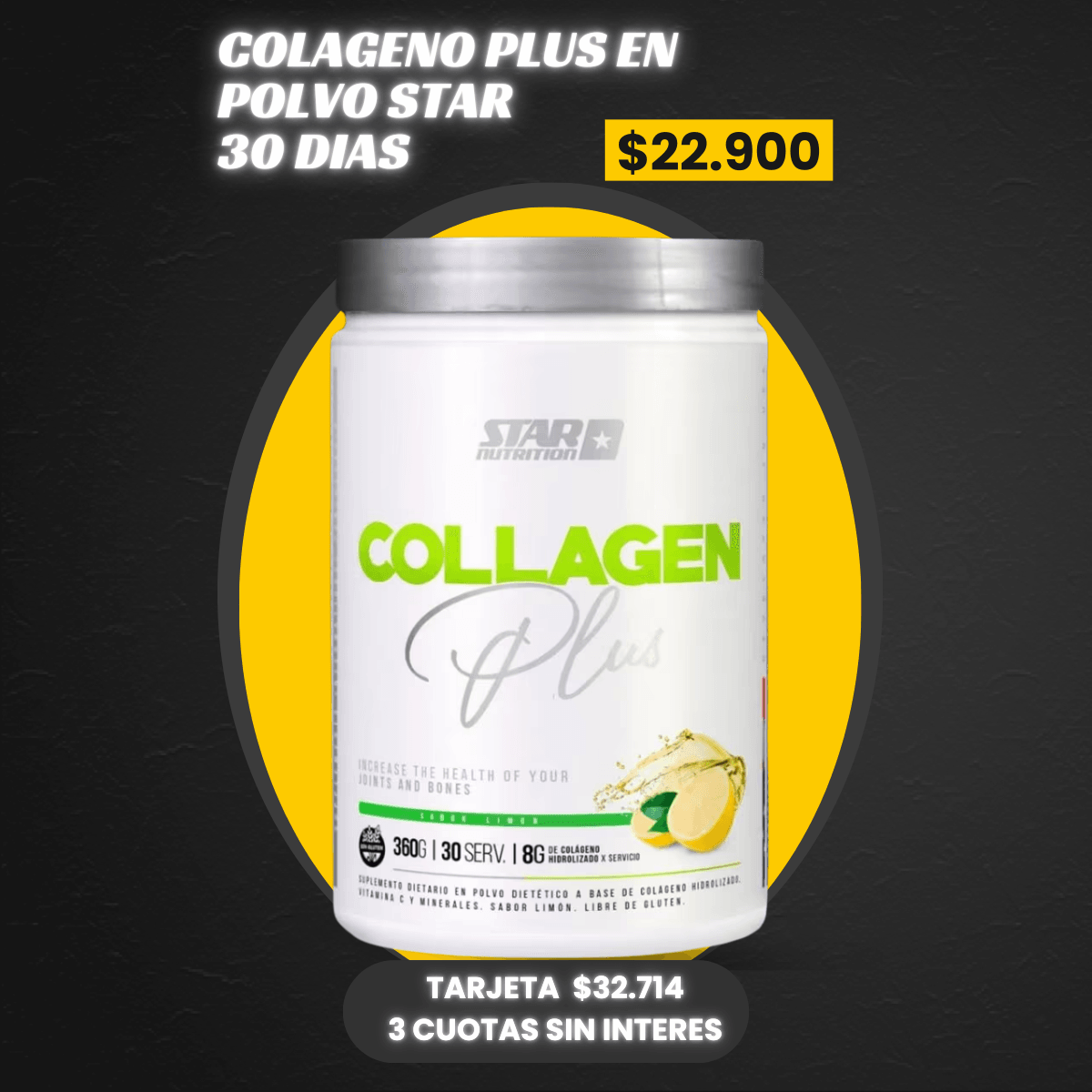 COLAGENO PLUS STAR 360GR