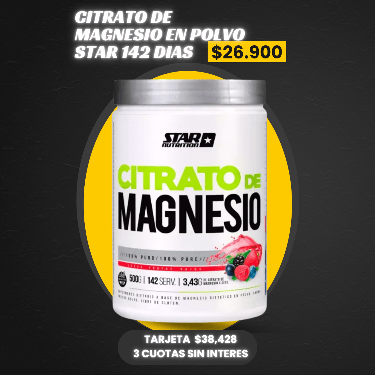 CITRATO MAGNESIO EN POLVO STAR