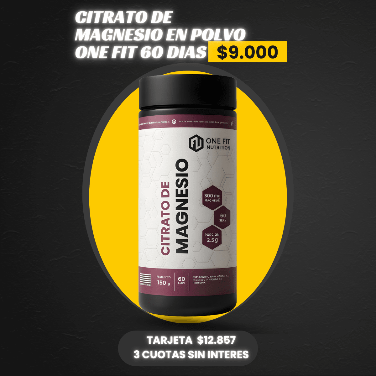 CITRATO MAGNESIO ONE FIT