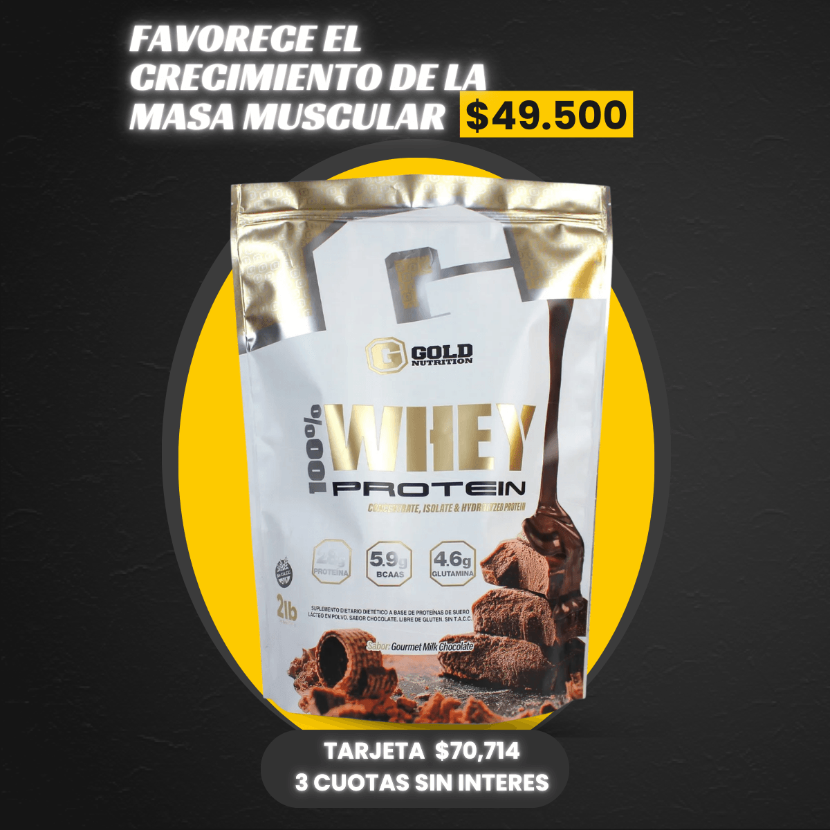 PROTEINA  GOLD NUTRITION 1KG