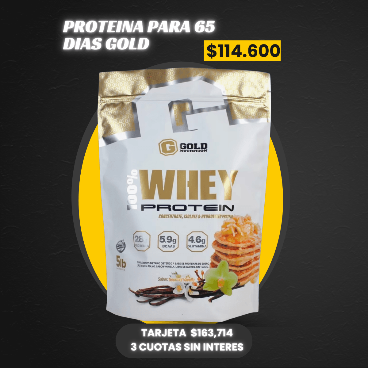 PROTEINA 5LBS GOLD NUTRITION