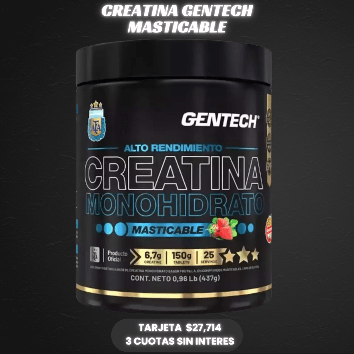 CREATINA MASTICABLE GENTECH
