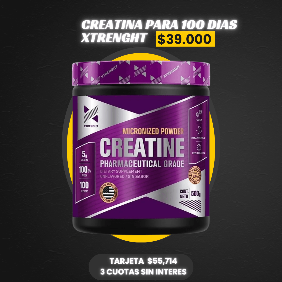 CREATINA 500GR XTRENGHT