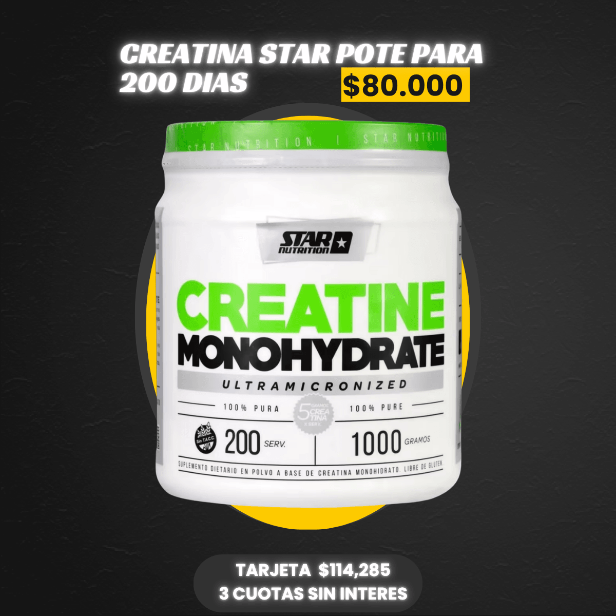 CREATINA 1KG STAR