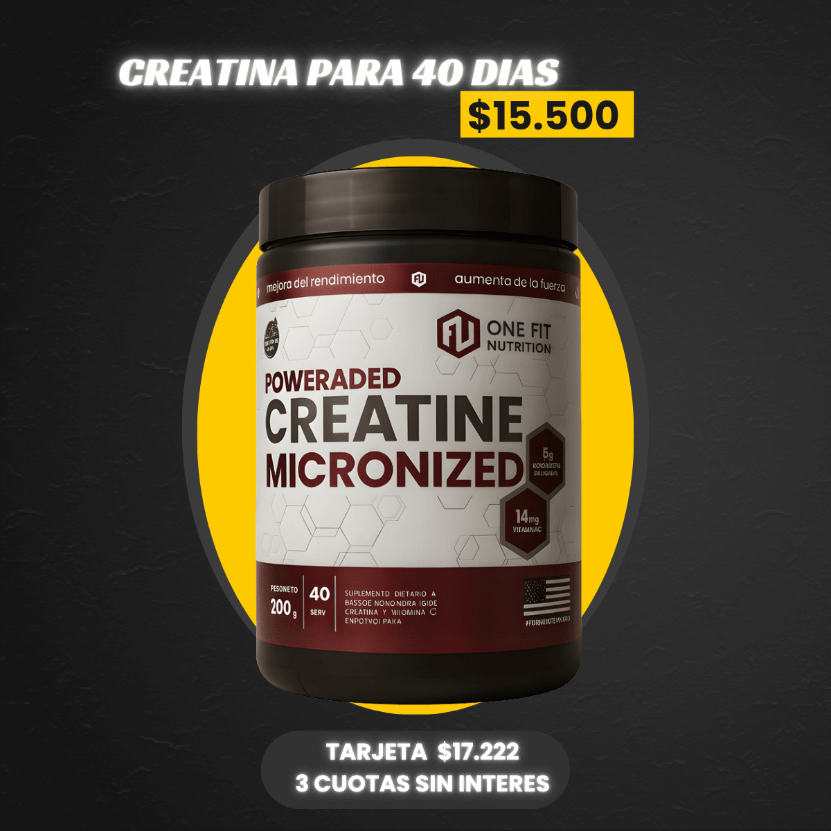 CREATINA 200GR ONE FIT