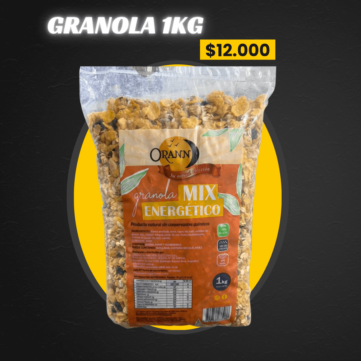 GRANOLA ORAN 1KG