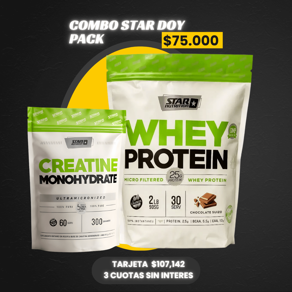 COMBO PROTEINA + CREATINA STAR