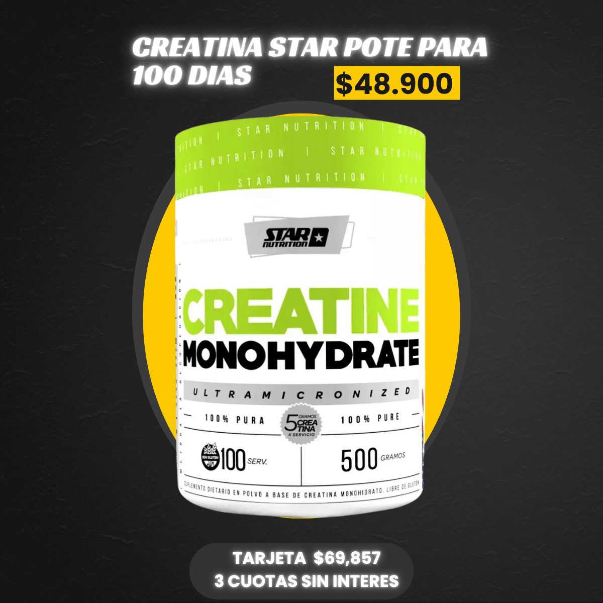 CREATINA 500GR STAR
